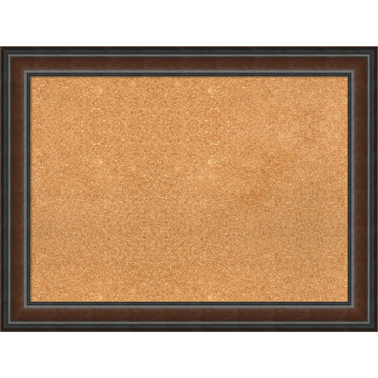 Cork Board, Cyprus Walnut Wood Frame - Bulletin Board, Organization Board, Pin Board
